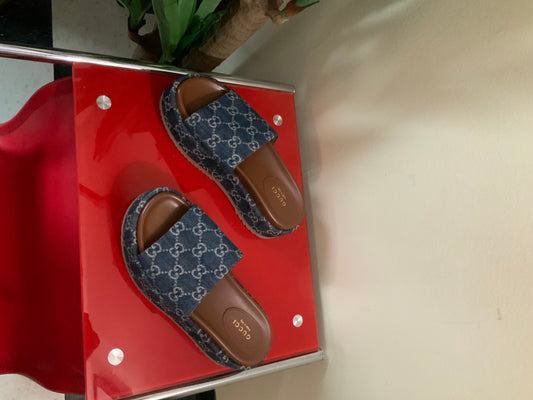 Gucci platform slides